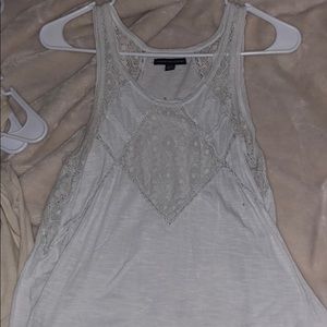 White cut out design